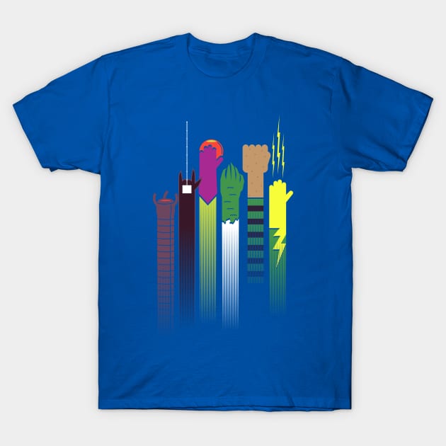 Six Villains T-Shirt by StevenToang